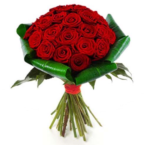 Spedire bouquet di 24 rose rosse