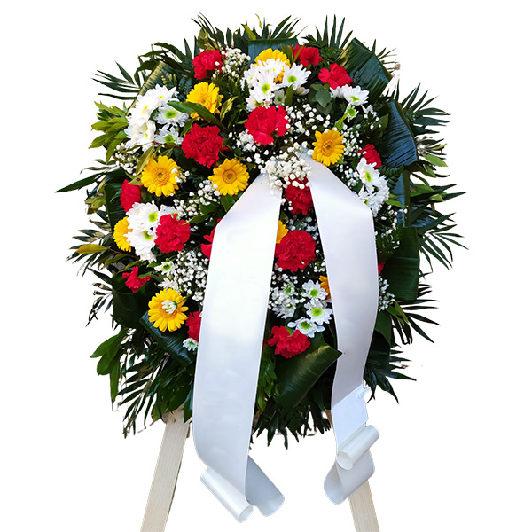 Corona di fiori per funerale